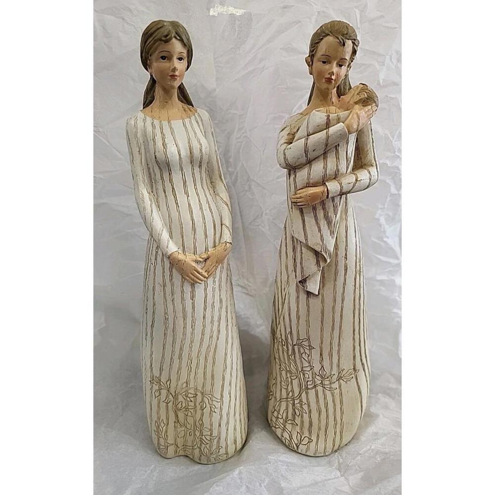 Willow Tree Pregnancy And Mom With Baby Set - Very Lovely